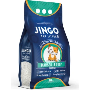 Marsilya Sabun Kokulu Ince Taneli Topaklanan Kedi Kumu 10 Litre