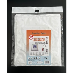 15 Adet Arçelik- Beko TT680B- TORNADO TT4120- KANGURU Elektrikli Süpürge Sentetik Toz Torbası