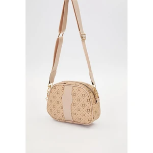 Vizon Dikey Şerit Detatylı Omuz Çantası