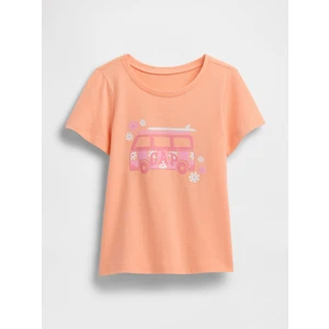 Kız Bebek Turuncu Babygap Grafik T-Shirt