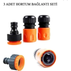 Emka Freedtools- 1/2" Hortum Musluk Bağlantı Adaptörü (2 Adet) + 1/2 - 3/4" Musluk Adaptörü
