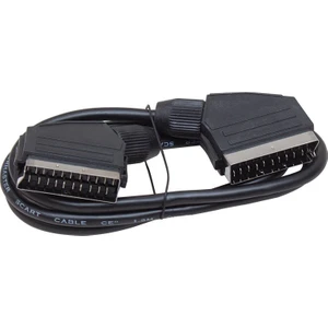 1.2 Metre 7 mm Tırnaklı Scart Scart Kablo Tüplü Televizyon Uydu Cihazı Kablosu Scart Kablo