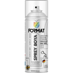 Format Beyaz Akrilik Sprey Boya ( Parlak ) 400 mL