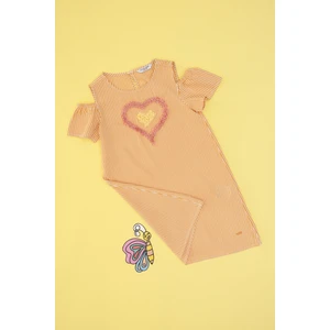 U.s. Polo Assn. Kız Çocuk Turuncu Elbise (Dokuma) 50319553-VR051