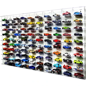 Şeffaf (Pleksi) Hobi Araba Rafı 100 Lü Yatay