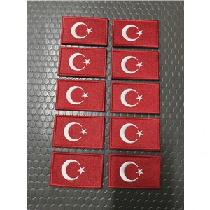 Türk Bayrağı Arma/patch/peç  10 Adet