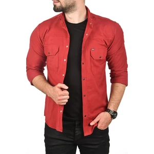Slim Fit Dar Kesim Spor Gömlek Likralı Pamuklu Kot Gömlek 2300419