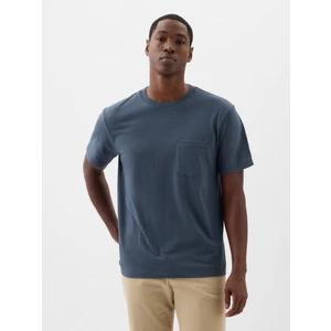 Erkek Koyu Mavi Original Cepli T-Shirt