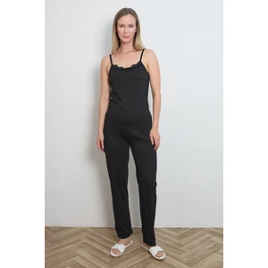Askılı Dantelli Pijama Takımı