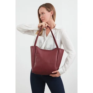 Suni Deri Fermuarlı Kol Çantası