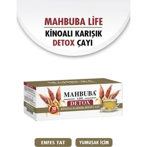 Kinoalı Karışık Detox Diyet Glutensiz Form Bitki Çayı 1 Aylık - ( 30 Kullanım ) Net 60GR