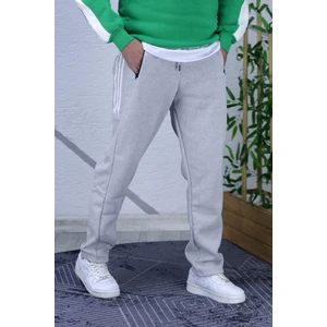 Kışlık 3 Iplik Içi Şardonlu Erkek Eşofman Altı Parçalı Düz Paça