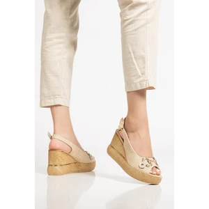 Suins Twine Model Kadın Taşlı Platform Sandalet