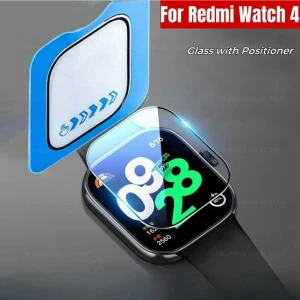 Redmi Watch 4 Uyumlu Kolay Kurulum Aparatlı Temperli Cam Ekran Koruyucu