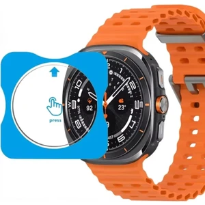 Samsung Galaxy Watch 7 Ultra Uyumlu Kolay Kurulum Aparatlı Temperli Cam Ekran Koruyucu