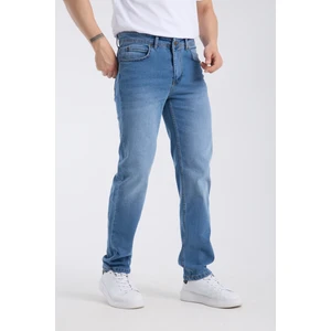 Erkek Pantolon Mavi Regular Fit Jeans