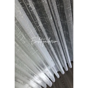 Evihtiyaclarım By ioc Ütü İstemez Kırışmaz Tüm Odalara Uygun Katyonik Örme Modeli 1/2 Seyrek Pileli Tül Perde