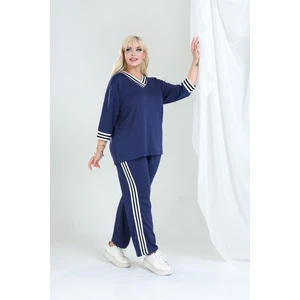 Şeritli Takım Oysho Modal Kumaş Şeritli Yumuşak Dokulu M-6xl