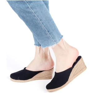 Star Tombis Gerçek Elişi Burnu Kapalı Hasır El Işi Kadın Keten Günlük Terlik Handmade