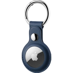 Quick Stoq Airtag Kılıfı, Deri Airtag Kılıfı, Kolye Ucu İle Uyumlu, Anahtarlıklı,  Premium