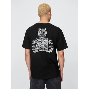 Erkek Siyah Pocket Grafik Baskılı T-Shirt