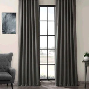 Antrasit Işık Geçirmez Blackout Karartma Saten Perde