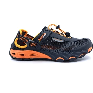 HTT1605 Erkek Tekking Outdoor Aqua Siyah Turuncu Spor Sandalet Ayakkabı
