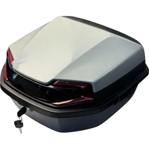 Motosiklet Çantası 33 Litre Metalik Açık Nardo Gri SH125 -Strada Renkleri ile Uyumlu