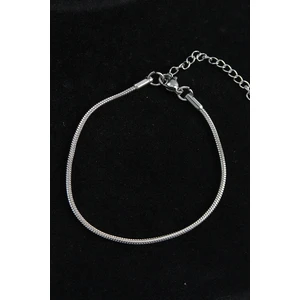 316L Çelik Oval Italyan Model Gümüş Renk Erkek Bileklik