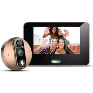 4,3' Akıllı Kapı Dürbünü Hareket Sensörlü 1080P Hd Görüntü Ekranlı Tuya Uygulama Destekli