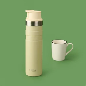 Kitchen Bireysel Termos - Bej - 600 Ml
