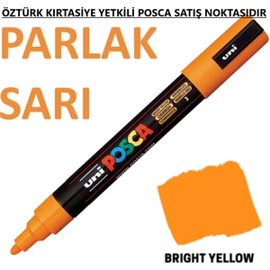 Posca Parlak Sarı Marker Pc-3m (0.9-1.3mm) Poska PC3M Pc - 3m
