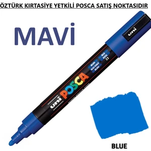 Posca Mavi Marker Pc-5m (1.8-2.5mm) Poska PC5M Pc - 5m