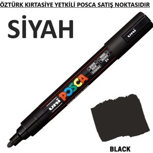 Posca Siyah Marker Pc-3m (0.9-1.3mm) Poska PC3M Pc - 3m