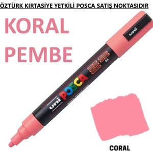 Posca Mercan Pembe Marker Pc-5m (1.8-2.5mm) Poska PC5M Pc - 5m