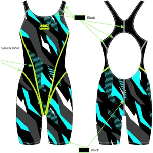 Mad Wave Kız Çocuk Mayosu Antichlor Kneeskin Junio