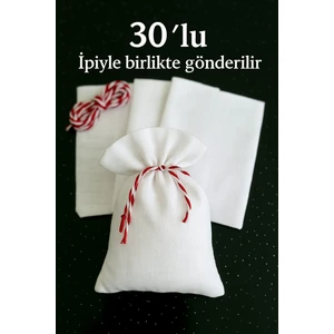 Ham Bez Natural Kese 10*15CM 30LU Düğün,nişan,kınagecesi Lavanta,takı,sabunn Vs Çok Amaçlı Boş Kese