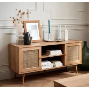 İskandinav TV Sehpası, TV ünitesi JüT Kumaş Çok Amaçlı Dolap