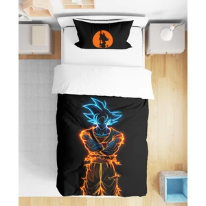 Dragon Ball Son Goku 3D Dijital Baskılı Tek Kişilik Erkek Çocuk Genç Çarşafsız Nevresim Takımı