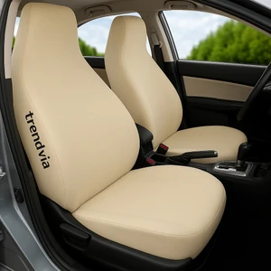 Ön Arka Koltuk Kılıfı Takımı - Bej Penye Kumaş Oto Servis Kılıfı (Tüm Modellerle Uyumlu)