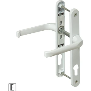 Pvc Kilitli Kapı Kolu (Beyaz)