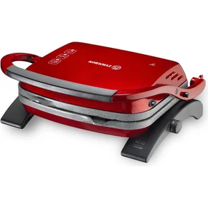 Tostkolik Kırmızı Tost Makinesi 1800 W Çift Taraflı Döküm Plaka ile Kolay Temizlik