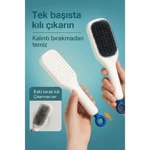 Anı Ofis Kırtasiye Kendini Temizleyen Saç Tarağı Masaj Etkili Elektriklenmeyi Önleyen Statik Saç Fırçası Tarak