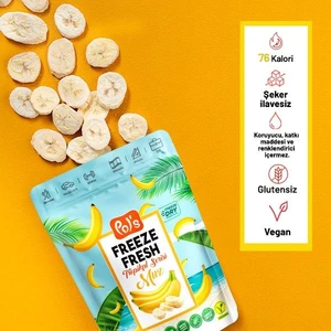 Pol's Freeze Fresh Dondurularak Kurutulmuş Muz 20 gr