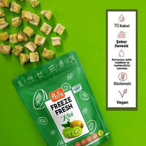 Pol's Freeze Fresh Pol’s Freeze Fresh Dondurularak Kurutulmuş Kivi 20 gr