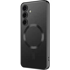 Samsung Galaxy S25 Kılıf Kamera Lens Korumalı Renkli Magsafe Şeffaf Silikon Siyah