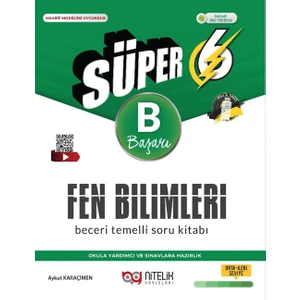 6. Sınıf Süper Fen Bilimleri Beceri Temelli Soru Kitabı (B)