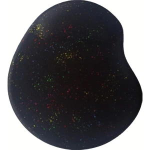 Püskürtme Desenli Oval Bilek Destekli Kaymaz Taban Bilgisayar Notebook Mouse Pad - Bileklikli Mausa Pad