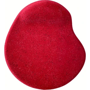 Oval Kırmzı Kum Desen Bilek Destekli Kaymaz Taban Bilgisayar Notebook Mouse Pad -Bileklikli Mauspad