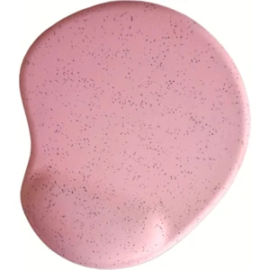 Oval Pembe Kum Desen Bilek Destekli Kaymaz Taban Bilgisayar Notebook Mouse Pad -Bileklikli Maus Ped